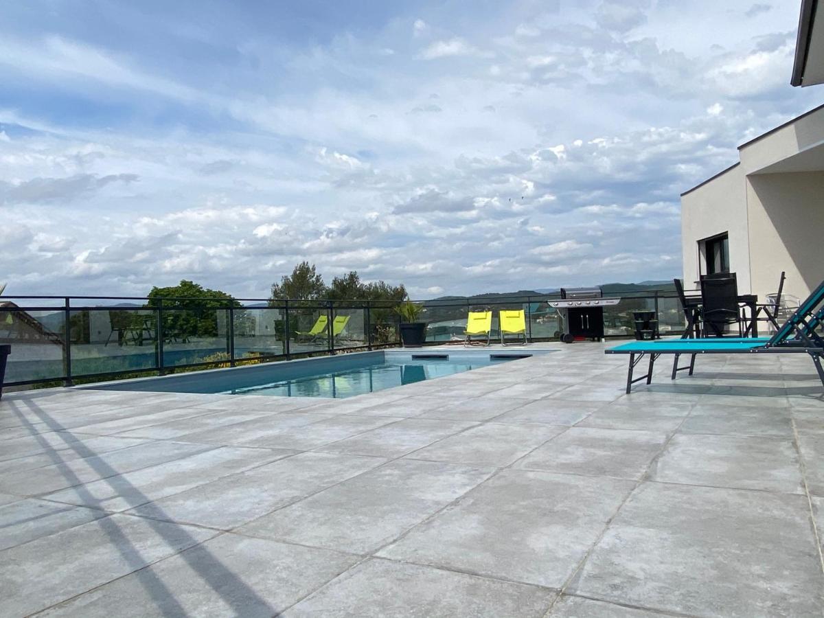 Saint Julien Les Rosiers Villa Avec Vue Panoramique Sur Les Cevennes מראה חיצוני תמונה